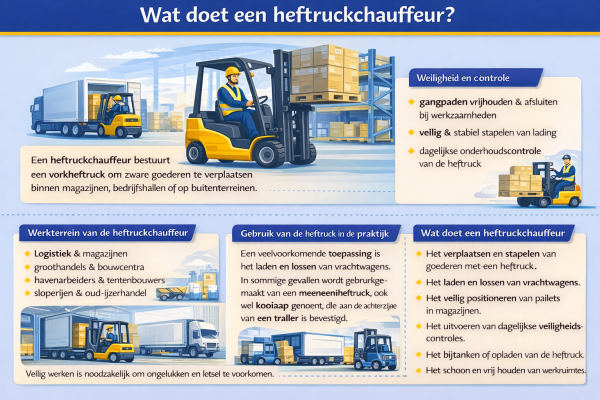Wat doet een heftruckchauffeur